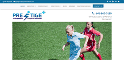Desktop Screenshot of prestigesportsmedicine.com